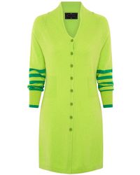 Beatrice von Tresckow - Lime Longline Cashmere Cardigan - Lyst