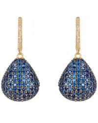 LÁTELITA London - Valerie Pear Drop Gemstone Earrings Sapphire - Lyst
