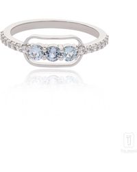 The Jewelz - Aqua Innes Triad Ring - Lyst