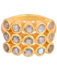 Opium Jewels - Jali Tier Cocktail Ring - Lyst