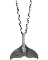 Anchor and Crew - Think Ocean Big Whale Necklace Pendant - Lyst
