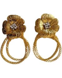 Laura Gray - Flower Hoop Post Earrings - Lyst