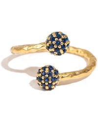 Ebru Jewelry - Mystic Duo Sapphire Adjustable Ring - Lyst