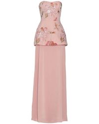 Justin Tong - Ellaire Beaded Cascade Dress - Lyst