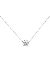 BLOOMTINE | Earth Angel HQ - Enchanting Flutterfly Sterling Butterfly Necklace - Lyst