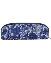 Juan Avellaneda X Seeiou - Small Quilted Cotton Toiletry Bag – Floral Print - Lyst