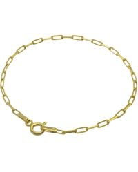 Spero London - Rectangular Sterling Chain Bracelet - Lyst