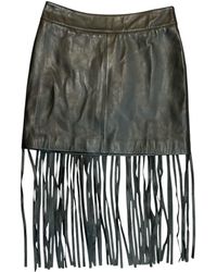 Any Old Iron - Leather Fringey Skirt - Lyst