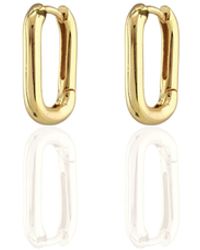 Kris Nations - Oval Huggie Hoop Earrings - Lyst