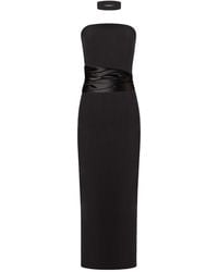 Tia Dorraine - Kiss Me Fitted Midi Dress With Satin Belt - Lyst