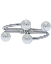 Saachi - Hinged Pearl Cuff Bracelet - Lyst