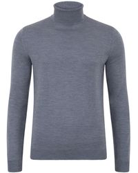 Paul James Knitwear - Extra Fine Merino Wool Westonn Roll Neck Jumper - Lyst