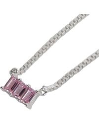 NASI SILVER - Kadima Baguette Necklace- Spinel - Lyst