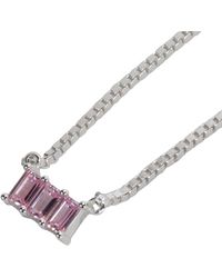 NASI SILVER - Kadima Baguette Necklace- Spinel - Lyst