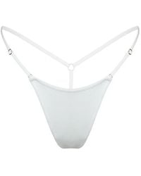 MONIQUE MORIN LINGERIE - Caress Micro-G String Crystal - Lyst