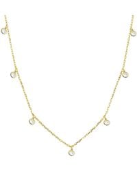 KAMARIA - Dew Drops Crystal Choker Layering Necklace - Lyst