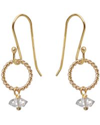 Mirabelle - Neutrals Alexis Herkimer Diamond Earrings - Lyst