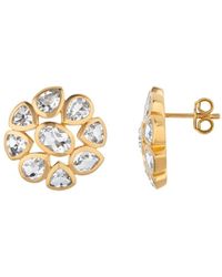 Lulu B London - Topaz Statement Stud Earrings - Lyst