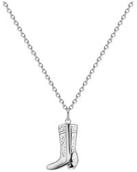 Rejected Hearts Club - Cowboy Texas Give Em' The Boot Pendant Necklace With Magnetic Clasp - Lyst