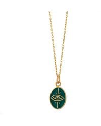 Ebru Jewelry - Enamel Evil Eye Minimalist Protective Necklace - Lyst