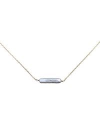 Kiri & Belle - Esme Baroque Pearl Bar Filled Necklace - Lyst