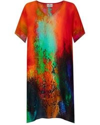 DHARA SHETH DUBAI - Roar Abstract Sheer Short Kaftan - Lyst