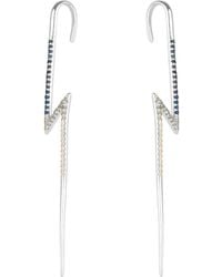 Spero London - True Lightning Gemstones Sterling Bolt Ear Crawler - Lyst