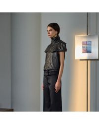 Lorena Saravia - Ophelia Vest Leather - Lyst