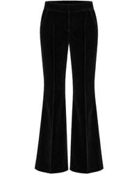 Malo - Velvet Flared Trousers - Lyst