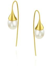 MOUNIR LONDON - Pearl Tulip Drop Earrings - Lyst