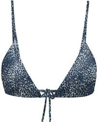 Blackbough Swim - Cynthia Triangle Top Snow Leopard Jacquard - Lyst
