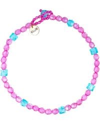 Tillie Beads - Fuchsia Daily Wear Carnival Bead Necklace - Lyst