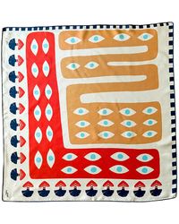 Folie Living - Apple Of My Eye Silk Scarf Small - Lyst