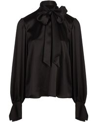 The Summer Edit - Kat Pussybow Blouse - Lyst