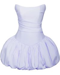 Miss Circle New York - Oletta Corset Strapless Bubble Hem Mini Dress - Lyst