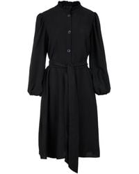 Conquista - Belted Long Sleeve Dress - Lyst