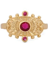 Ebru Jewelry - Goddess Cleopatra Ruby & Adjustable Ring - Lyst