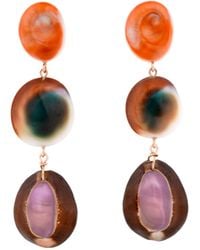Oana Savu - Rare Sea Shells Earrings Ear Studs Summer Long Statement Jewelry - Lyst