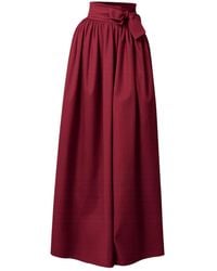 Nikka Place - Maxi Formal Cotton Skirt With High Waist And Bow - Lyst