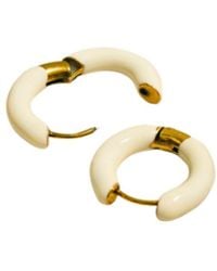 Mulgaro - Luna Hoop Earrings - Lyst