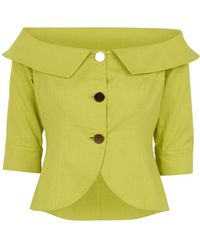 Zetaye - Celeste Linen Cotton Blazer - Lyst