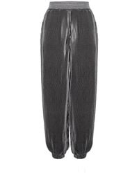Silvia Serban - Pleated Voile Harem Trousers - Lyst