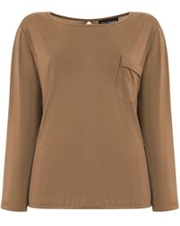 James Lakeland - Pocket Jersey T-Shirt Camel - Lyst