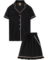 Carolina Benoit - Luxury Short Pajama With Ruffles With - Lyst