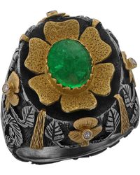 Emma Chapman Jewels - Mahari Emerald Diamond Ring - Lyst