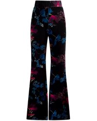 Why Mary - Florencia High Waisted Floral Print Flared Pants - Lyst