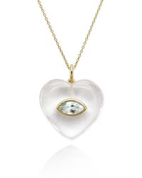 Hye Jane Jewelry - Amie Clear Quartz Marquis Heart Pendant - Lyst