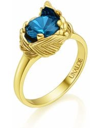 Unaloe - Sterling With-Plated Ring With Royal Zircon Coleus– Handmade Jewelry For - Lyst