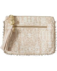 Sophia Alexia - Neutrals Sand Pebbles Clutch Bag - Lyst