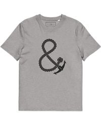 Anchor and Crew - Heather Oversized Ampersand Signature Organic Cotton T-Shirt - Lyst